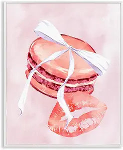 Glam Macaron Dessert Glam, 11 x 14 Inch Framed Gicle Print