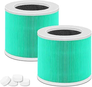 2 Pack HY1800 Replacement Filter Compatible with MORENTO/Honeyuan