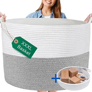 Huddle XXXLarge WASHABLE Blanket Basket for Living Room,Toys Storage, Baby