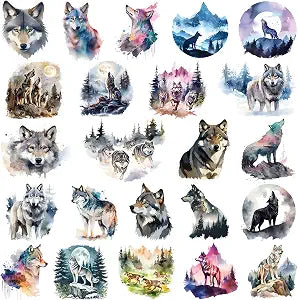 Wolf Temporary Tattoos for Boys Kids Gift Party Favors