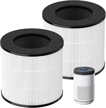 2 Pack Filter Replacement for Purivortex AC300 / AC300 Pro Air Purifier