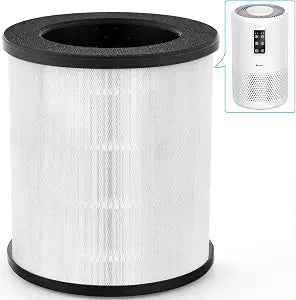 (1 PCS) Air Purifier B-D02U Replacement Filter, VEWIOR H13 True HEPA Air Cleaner Filter (Special for B-D02U Air Purifier)