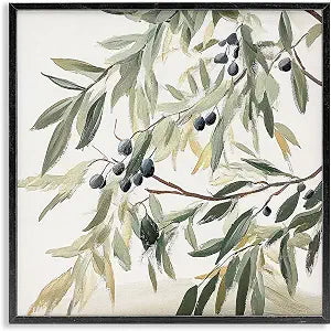 Pastel Floral Fruit Botanical, 12 x 12 Inch Framed Gicle Print
