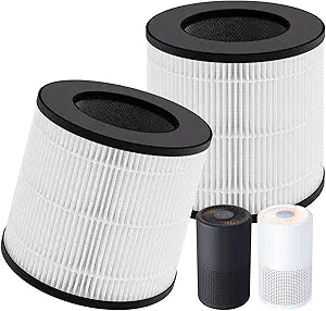 2-Pack PU-P05 AC201B Replacement Filter Compatible with FULMINARE PU-P05 and Purivortex AC201B Air Purifiers, 3-in-1 Filters