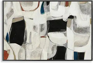 Abstract Earthy Shapes, 12 x 18 Inch Framed Gicle Print