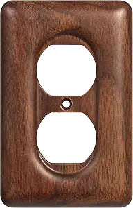 Decorative Outlet Covers Solid North American Walnut Plug Plate Covers, Electrical Wall Plates for Outlets