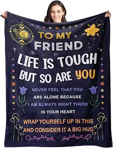 Best Friend Birthday Gifts for Women, To My Friend Blanket, 50" x 60"