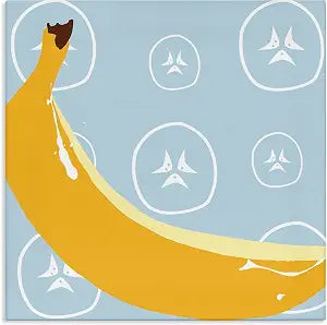 Stupell Industries Bright Banana Kitchen, 17 x 17 Inch Canvas Wall Art