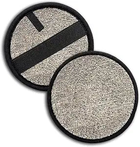 Exfoliating Pad Body Scrubber, Plant-Based Linen Sponge, 2 Pack