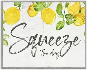 Rustic Citrus Squeeze the Day, 11 x 14 Inch Framed Gicle Print