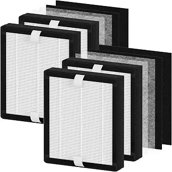 4 Packs IAF-H-100B Replacement Filter B Compatible with Idylis AC-2125, AC-2126, IAP-10-125, IAPC-40-140, IAP-10-150, IAP-10-050 Air Cleaner Purifiers with 4 Activated Carbon Pre-filter