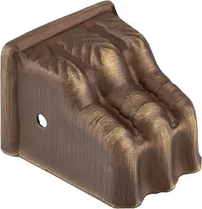 Small Stamped Antique Brass Furniture Leg Claw Feet | Toe Cap to Protect Feet of Table, Dresser, Sofa | Antique Furniture Reproduction Hardware | UA-375-TCAB (1)