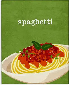 Stupell Industries Spaghetti Italian Cuisine, 24 x 30 Inch Canvas Wall Art