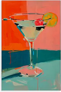 Modern Cocktail Time Kitchen, 16 x 24 Inch Canvas Wall Art
