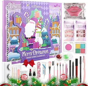 Makeup Advent Calendar 2026, 24 Days Christmas Countdown Beauty Make Up Advent Calendar for Teen Girls Women, Xmas Calendario De Adviento Cosmetics Vacation Surprise Makeup Gift Full Kit, Cruelty Free