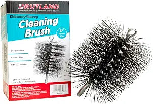 Rutland Products 16406 6-Inch Round Chimney Cleaning Brush, Red