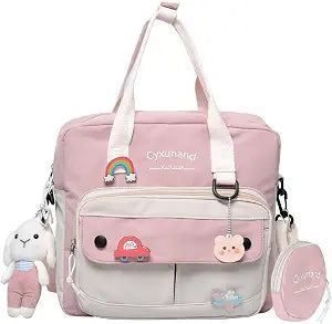 Cute Japanese School Bag,Kawaii Backpack Teen Girls Kids Messenger Bags
