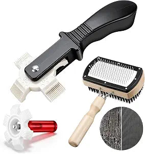 3 Piece AC Fin Comb Coil Cleaning Kit, Covers 8-22 FPI for HVAC, RV & Auto