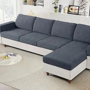 Ruaozz Stretch Sectional Couch Cushion Covers, Washable Furniture Protector