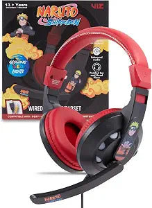 Naruto Gaming Headset with Mic, Wired Headphones, Microphone, LED Lights