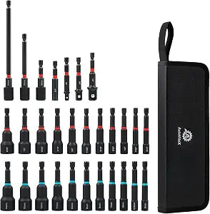 29-Piece Magnetic Nut Driver Set, 1/4" Impact Drill Driver Bits