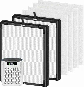 2+4 Pack AP2000WF Replacement Filter Compatible with KNKA Air Purifier