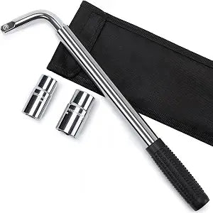 TONDA Telescoping Lug Wrench, Tire Iron, 1/2" Drive, 17/19 & 21/23mm