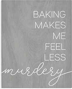 Funny Baking Kitchen Phrase, 24 x 30 Inch Canvas Wall Art
