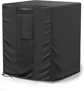 Mrrihand Central Air Conditioner Cover for Outside Units Waterproof Heavy Duty AC Unit for Outdoor Large AC Cover for Winter (30"X30"X32")-Balck