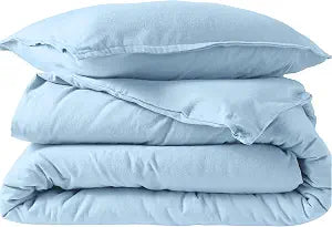 Bare Home Flannel Duvet Cover Set (Twin/Twin XL, Light Blue)