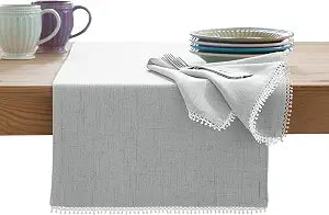 Lenox French Perle Solid Runner, Dove - 14" W x 70" L
