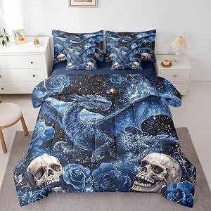 Erosebridal Mysterious Dragon 7 Piece Comforter Full Size for Kids Boys