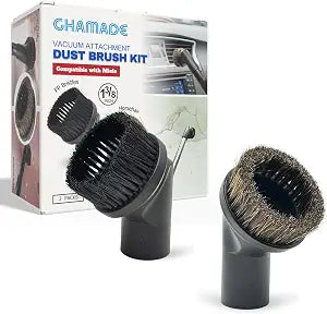 2PACK Vacuum Attachment 1-3/8''- Soft Brushes with PP & Horse Hair Bristles