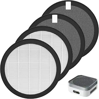 MB-032 Replacement Filter Compatible with Prasky & TDBYWAE MB-032 Air Purifier, 3-in-1 High-Efficiency Air Filter, 4 Pack