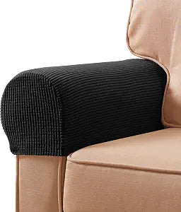 SUBRTEX Stretch Couch Arm Covers Set of 2, Non-Slip Sofa Armrest Slipcovers