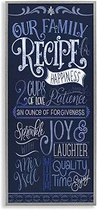 Family Recipe Love and Joy, 10 x 24 Inch Framed Gicle Print