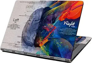 HAPPYLIVE SHOPPING Laptop Skin Sticker Decal,14 15 15.4 15.6 Protector Cover for Toshiba Hp Samsung Dell Apple Acer Leonovo Sony Asus Notebook (Left Right Brain)