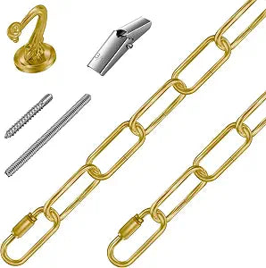 6 Ft Chain Kit to Hang Lighting Fixture (Brass)
