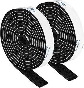 Felt Strips with Adhesive Backing, Felt Tape with Adhesive Backing, Felt Furniture Strips 2 Pack Roll 1/2x 60 Inches Black, Felt Strips for Furniture