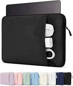 ProCase 13 Inch Laptop Sleeve for MacBook Neo/Air/Pro A18/M5/M4/M3/M2/M1,Dell XPS Googlebook 13.4", Slim Travel Laptop Case with Soft Lining & Front Pocket, Also Fit 13" HP Lenovo ASUS Acer -Black
