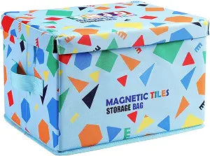 FNJO Foldable Toy Storage Bin with Lid, Playroom Organizer for Kids