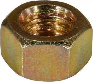Hard-to-Find Fastener 014973268770 Coarse Left Hand Hex Nuts, 1/2-13, Piece-6, Yellow