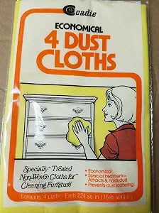 Economical Dust Cloths - Pre-Treated Dusting Fabric for Furniture, Woodwork, Glass Wood, Tiles, Metal Surfaces - Premium Soft Non-Woven Wipes, Swipe Clean Dirt on Table, Countertop, Windows | 1 Pack