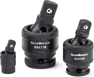 GEARWRENCH 3 Pc 1/4", 3/8", 1/2" Dr Impact Universal Joint Set | 84969A-07