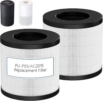 2pack PU-P05/AC201B Replacement Filter For FULMINARE PU-P05 Air Purifiers
