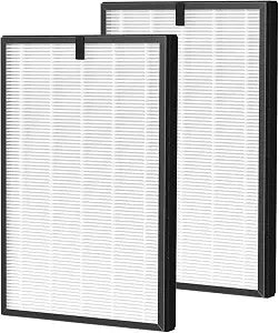 2 Packs Pure Morning APH260 Replacement Filter for APH260, 3-in-1 Filter System Include Pre-Filter, True HEPA Filter and Activated Carbon Filter