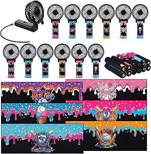 24 Pcs Baseball Ice Cream Drip Team Gifts, Cooling Towels and Fan