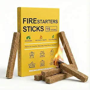 Natural Fire Starter Sticks: Quick Start Fire Starters for Grills Campfires