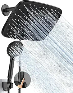 Veken 11.8 Rain Shower Head with Handheld,Dual High Pressure Shower Heads