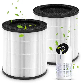 M02 Replacement Filter Compatible with MOOKA M02 Air Purifier, 2 Pack